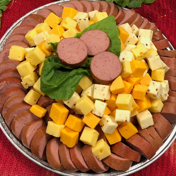 Cheese and bologna tray