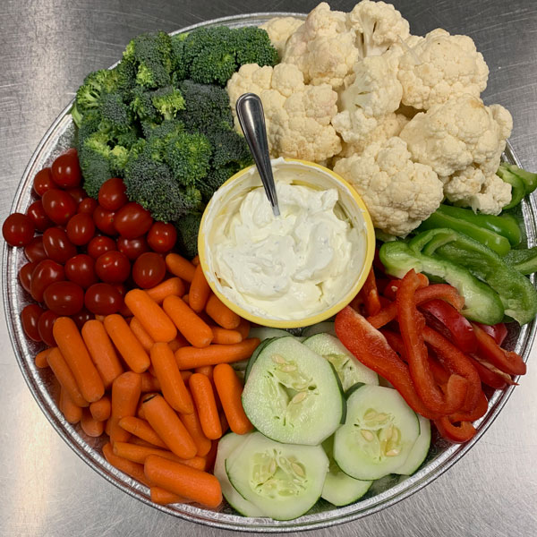 Veggie and dip tray